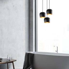 Candeeiro Chandelier Berceste – Preto – Diâmetro 48 cm x Altura 111 cm