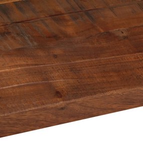Tampo de mesa retangular 100x50x2,5cm madeira recuperada maciça