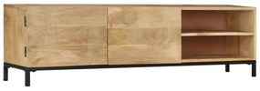 Móvel de TV em madeira de mangueira maciça 145x30x41 cm