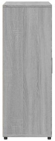 Aparadores 2 pcs 60x31x84 cm derivados madeira cinzento sonoma