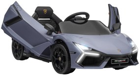 AIYAPLAY Carro Elétrico para Crianças Carro Lamborghini Revuelto com Bateria 12V  Faróis LED e Música 105x60x40 cm Cinza | Aosom Portugal