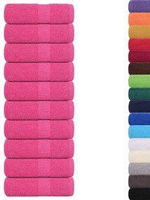 Toalhas de bidé 10 pcs 30x50 cm 360 gsm 100% algodão rosa