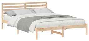 Estrutura da Cama com cabeceira Castanho 160 x 210 cm
