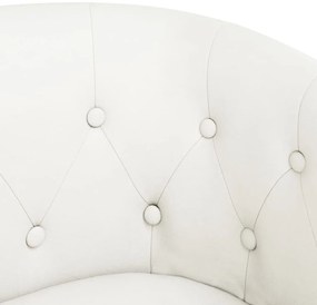 Poltrona couro artificial branco