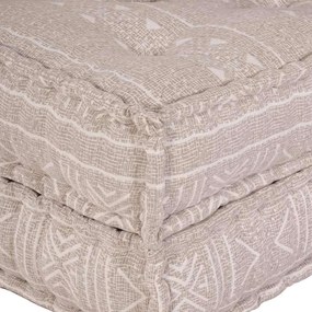 Puff Modular - Café Claro, 70x70x36 cm, Tecido