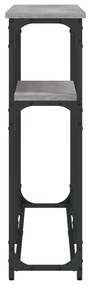 Mesa consola 145x22,5x75cm derivados de madeira cinzento sonoma