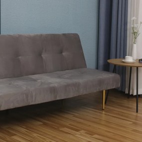 Poltrona Cama Dilin Veludo - Cinza