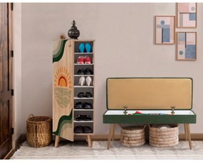 Conjunto de Mobiliário de Entrada Vegas – Sonomo Green – Sapateira (50