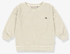 Camisola às riscas em felpa ITTY bege