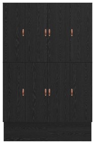 Cama de Armazenamento Preto Carvalho 135x190 cm