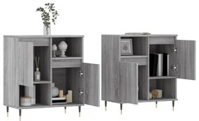 Aparadores 2 pcs derivados de madeira cinzento sonoma