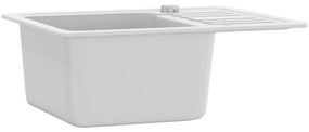 Lava-louça com 1 cuba granito branco