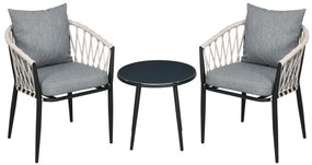Conjunto Móveis de Jardim 3 Peças Conjunto Móveis de Exterior Incluí M