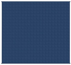 Manta pesada 11 kg 220x240 cm tecido azul