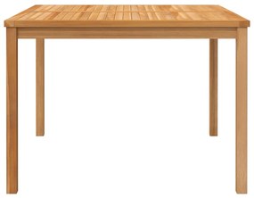 3 pcs conjunto de jantar para jardim madeira de teca maciça