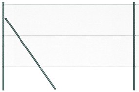 Cerca Hexagonal vidaXL Verde 1x100 m Aço