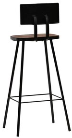 Conjunto de bar 3 pcs madeira recuperada maciça