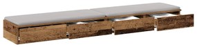 gavetas vidaXL em madeira antiga 200x36,5x16,5 cm Madeira de engenhari