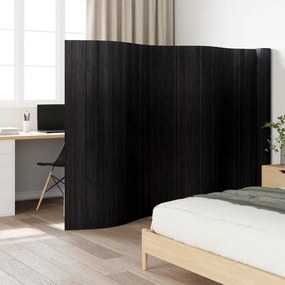 vidaXL Divisória largura 800 cm altura 165 cm bambu preto