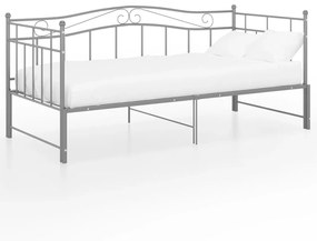 Estrutura sofá-cama de puxar 90x200 cm metal cinzento