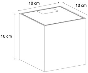 Candeeiro de Parede Exterior Castanho Ferrugem Incl. LED 2-Luzes IP65 Solar - Charlene Moderno