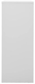 Armário de escritório 90x40x102 cm aço cinzento-claro