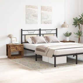 Criado-mudo vidaXL 2 pcs Madeira Velha 45x34x45 cm Madeira de engenhar