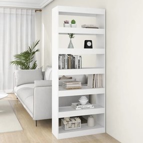 Estante/divisória 80x30x198 cm derivados de madeira branco
