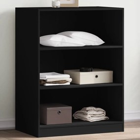 Roupeiro 77x48x102 cm derivados de madeira preto