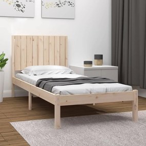 Estrutura de cama solteiro 3FT 90x190 cm pinho maciço