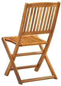 Cadeiras de jardim dobráveis 4 pcs madeira acácia maciça