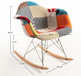 Cadeira Dau Balancim patchwork