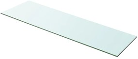 Prateleira de vidro 100x30 cm transparente