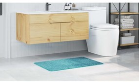 Tapete de Banho Retangular Laranja 60x90 cm Polipropileno Antiderrapan
