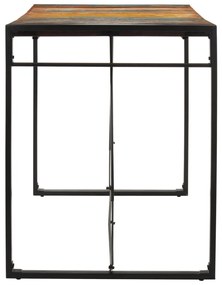 Mesa de bar 175x90x110 cm madeira recuperada maciça