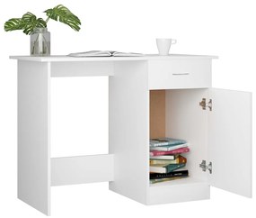 Secretária 100x50x76 cm derivados de madeira branco