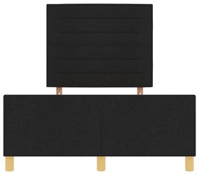 Cama vidaXL Preta 120x200 cm em Tecido