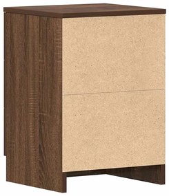 Mesa cabeceira 38x35x56 cm madeira processada carvalho castanho