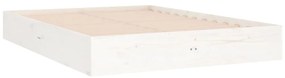 Estrutura cama pequena casal 120x190 cm pinho maciço branco