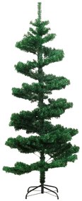 Árvore de Natal rotativa pré-iluminada + suporte PVC verde