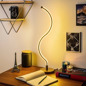 Candeeiro de Mesa Yilan – Dourado – Diâmetro 13 cm Altura 57 cm