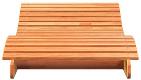 Espreguiçadeira 205x80x31,5 cm pinho maciço castanho-mel