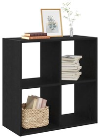 Estante vidaXL Preto Carvalho 68,5x32x68,5 cm Madeira engenharia