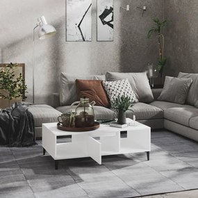 Mesa de centro 103,5x60x35 cm derivados de madeira branco
