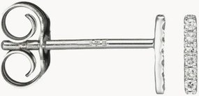 Brincos de ouro branco com diamantes Precious Barrette