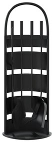 Conjunto de ferramentas para lareira 5 pcs 23x15x66 cm aço
