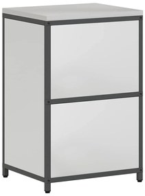 Armário de Armazenamento para Cozinha Prata 60 x 50 x 92 cm