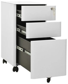 Arquivador móvel aço 30x45x59 cm cinzento-claro