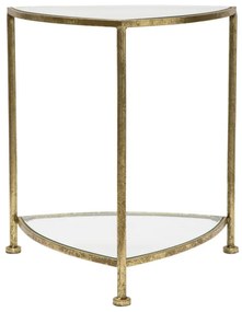 MESA DE CABECEIRA 2 PRATELEIRAS TRIÂNGULO CM 45X45X50