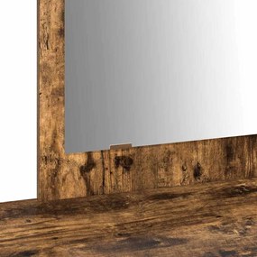 Mesa de Maquilhagem Suspensa Carvalho Fumado 100x40x70 cm